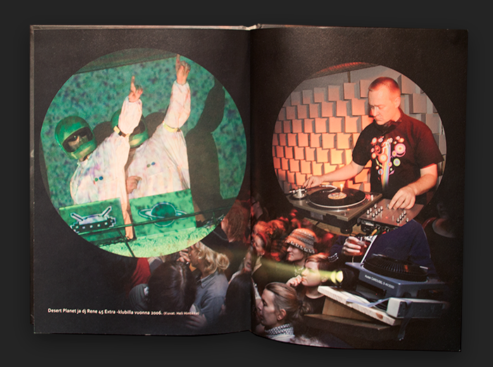 a page from Rock'n'roll yliopiston kasvatit -book